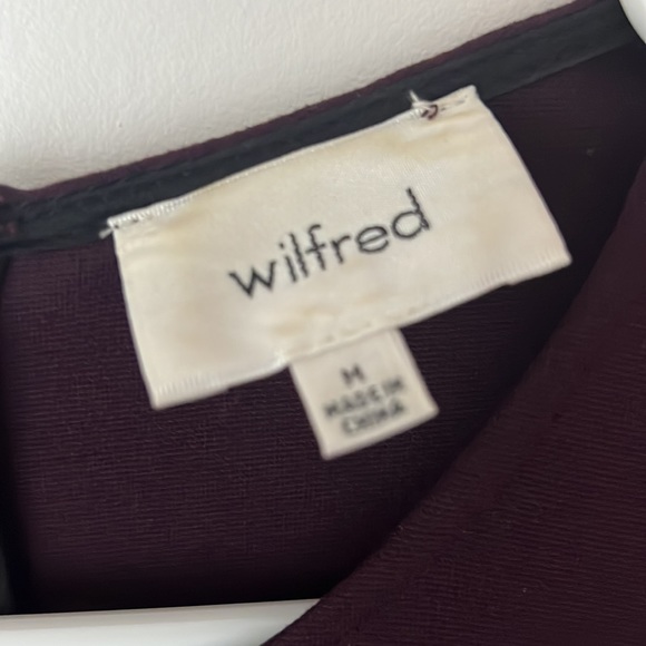 Aritzia Wilfred Scriva Dress Size Medium Bordeux/Purple - Picture 4 of 9
